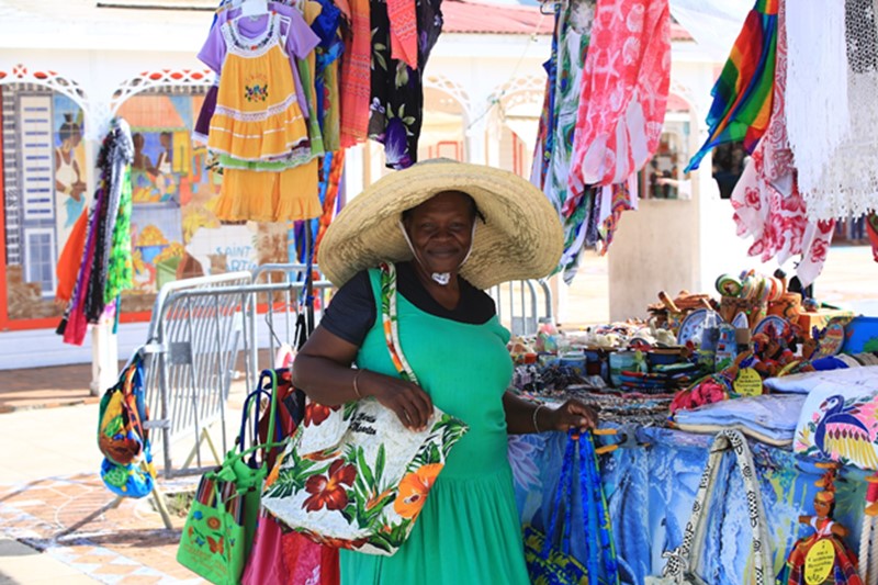 Marigot Market lady in St Martin