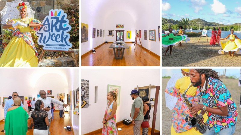The Antigua and Barbuda Art Week officially launched with the opening of the exhibition at the The Boom, at Gunpowder House 