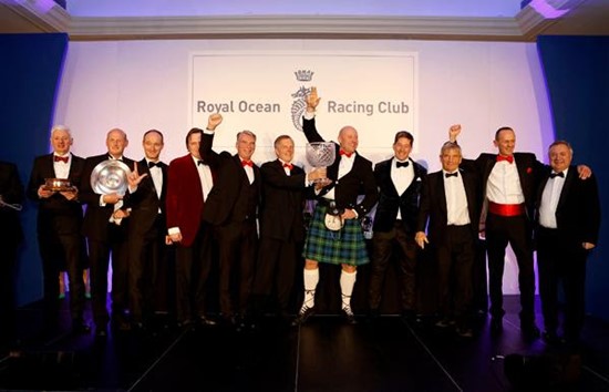 IRC Two winner Scarlet Oyster&#x27;s crew collects the Emily Verger Plate and the Assuage Trophy