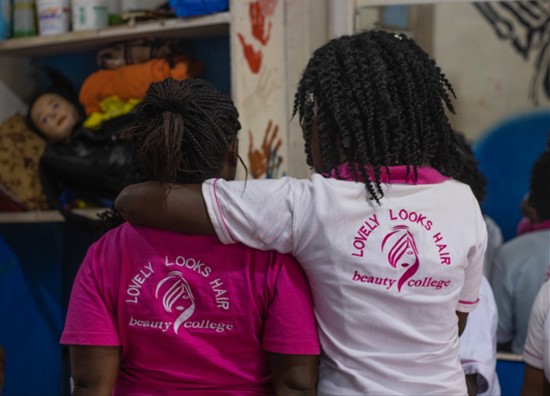 The Lovely Looks college was established by UCESCO, an NGO that empowers women living in slums