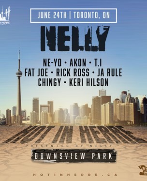 Flyer for Nelly show in Toronto