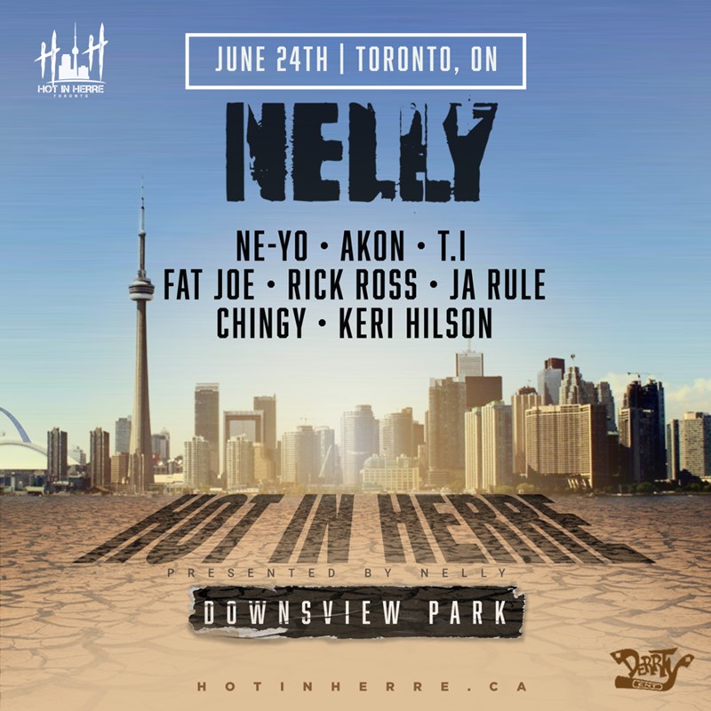Flyer for Nelly show in Toronto