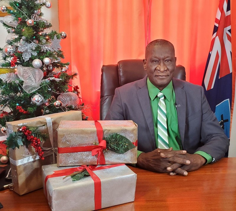 Premier of Montserrat's Christmas Photo