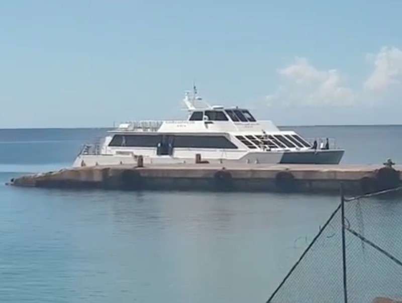 The Island Escape ferry in Port Little Bay, Montserrat 