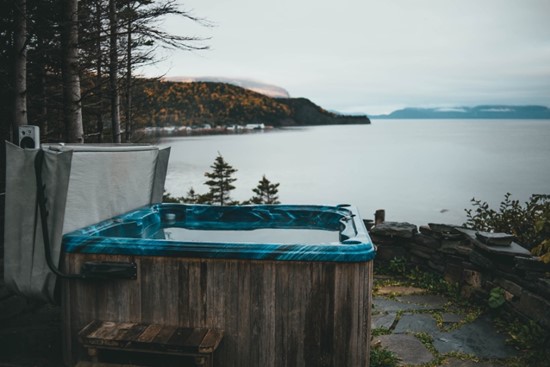 bathtub outdoors