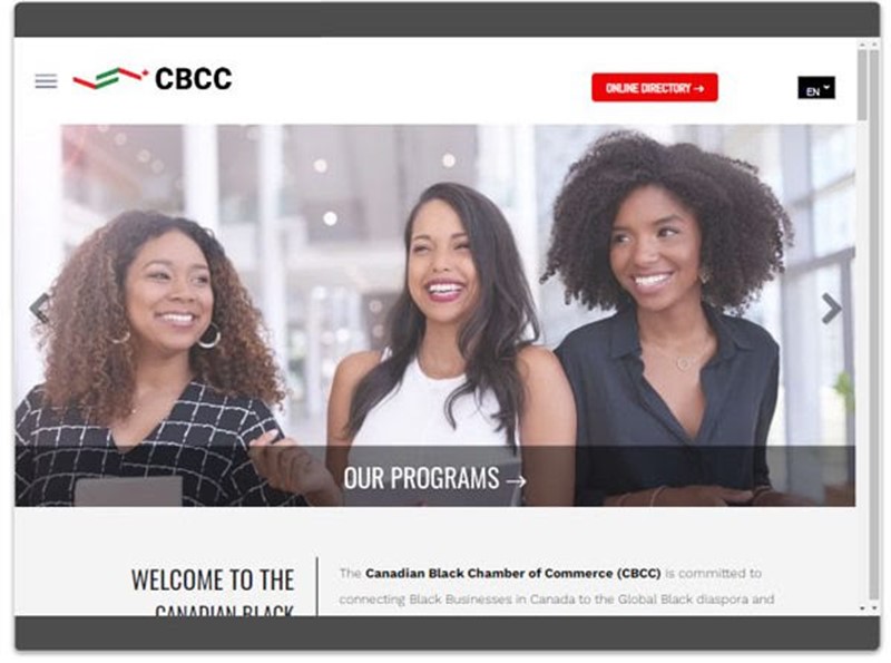 The Canadian Black Chamber of Commerce new website 