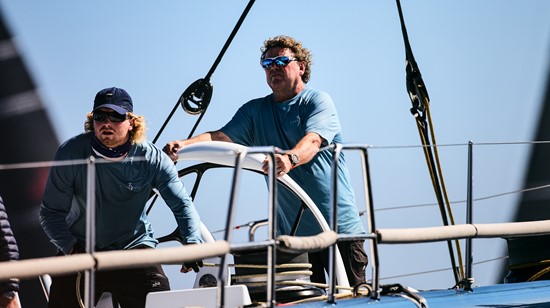 Chris Sherlock at the helm of Leopard 3