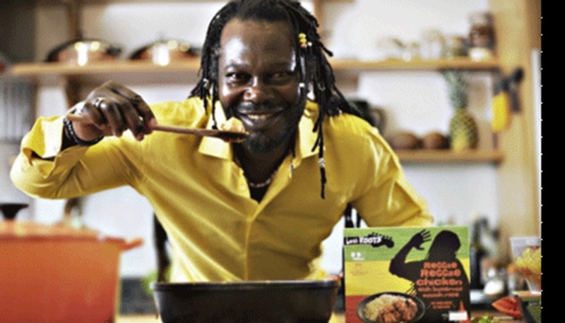 levi roots in kitchen   