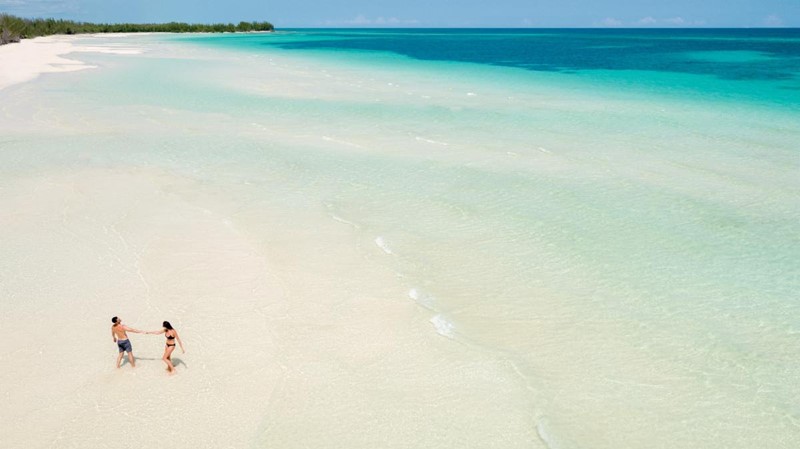 Beach scenes on Freeport Bahamas