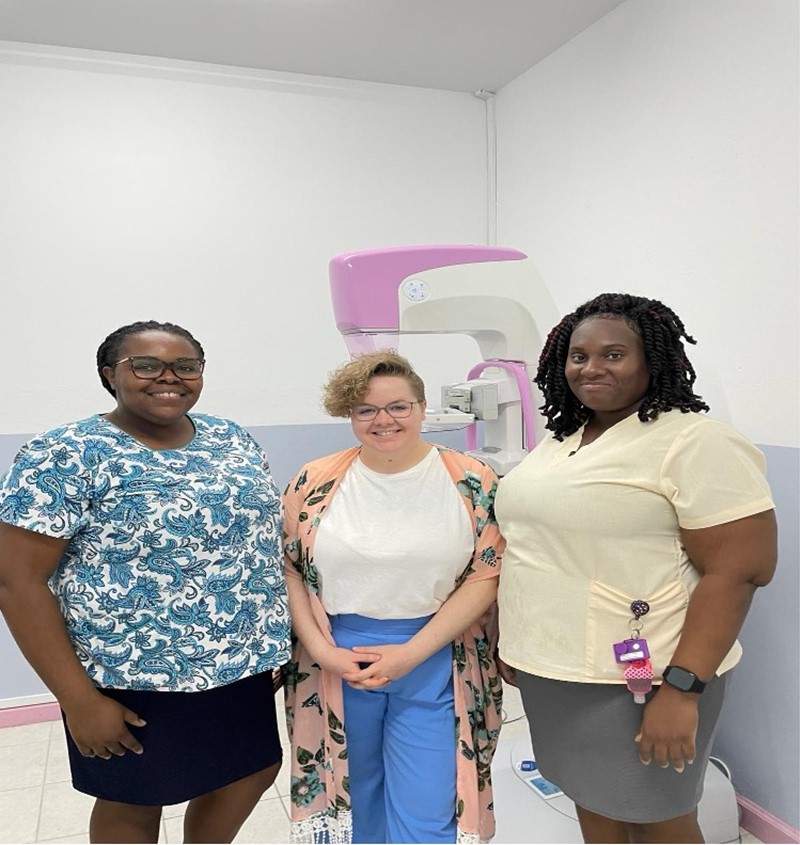 Mammogram training on Montserrat 