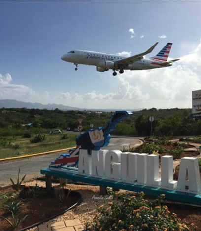 American Airlines flying into anguilla 