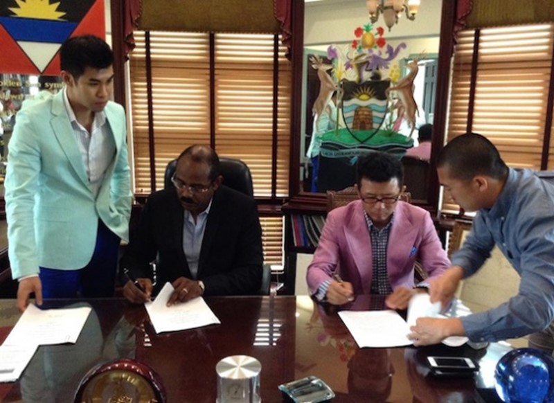 Antigua's Prime Minister Browne Signs US$740 Million Deal With Chinese Firm 