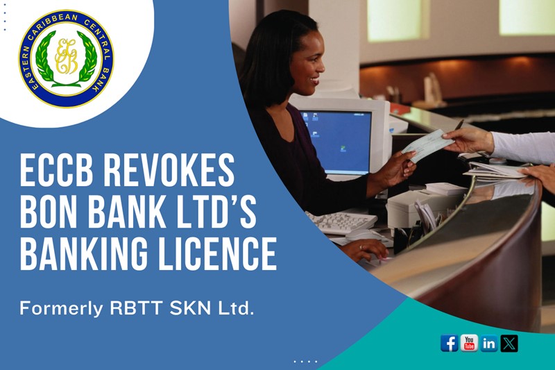 BON Bank Ltd banking licence revoked. 