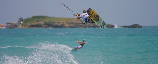 Water surfing in Antigua and Barbuda