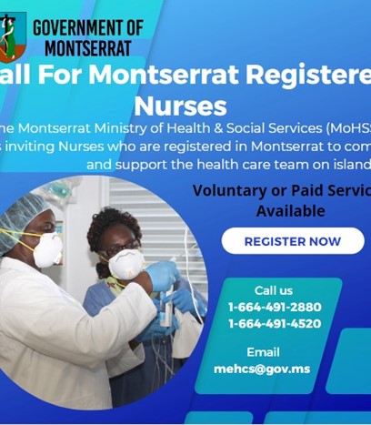 Montserrat seeking Registered Nurses. 