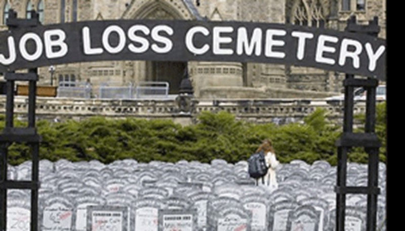 Job loss cemetery   