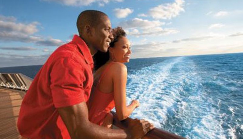 black couple on cruise ship 
