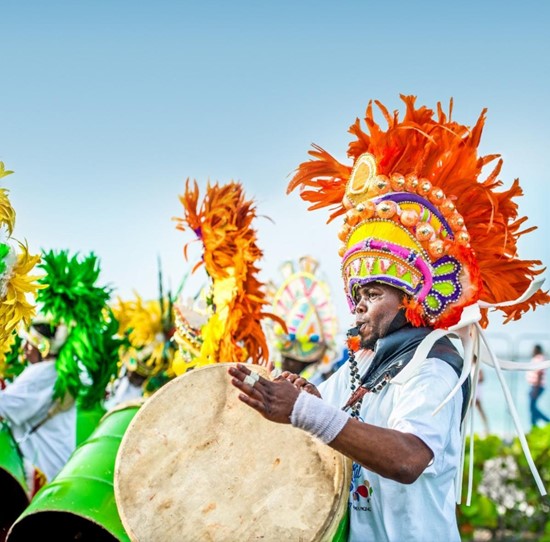 Junkanoo drumming in The Bahamas