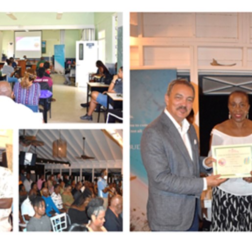 A cross-section of tourism stakeholders in Barbuda took advantage of the intensive two-day customer service certification course