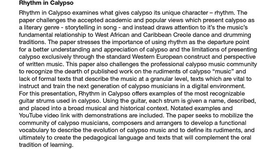 Calypso text