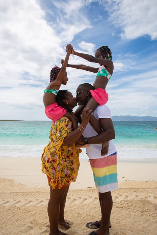Families enjoying the beauty of Anguilla