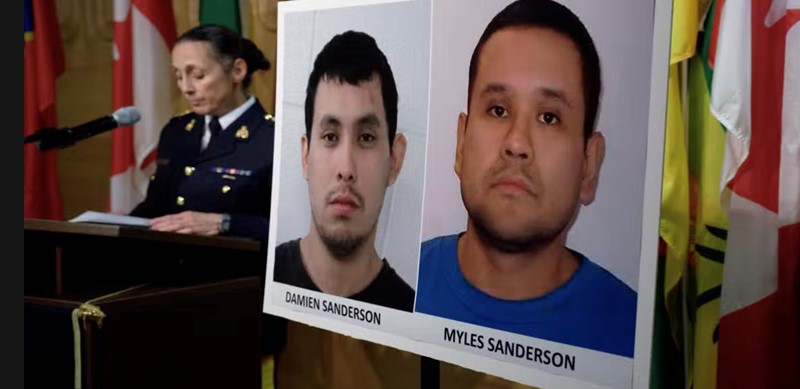 Pictures of suspects in string of fatal stabbings in Saskatchewan Canada 