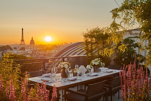 Views of Paris rooftop