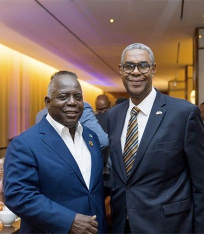 Bahamas Prime Minister with Al Dillette 